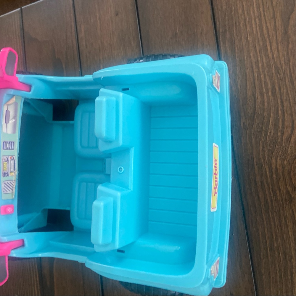 Vtg 1994 Barbie Jeep 4x4 Beach Cruiser Dune Buggy Blue Pink Truck Vehicle Car - Picture 4 of 14
